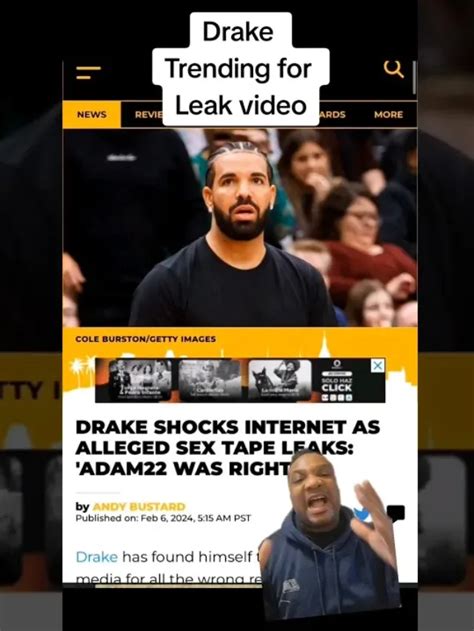 drake leaked dick video|Drake Shocks Internet As Alleged Sex Tape Leaks 